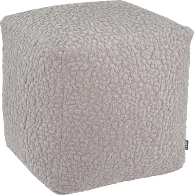 Produktbild von H.O.C.K. Pantery Bean Cube Pouf 40x40x40cm hellgrau Bubble