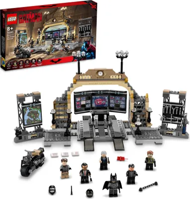 Produktbild von LEGO 76183 DC Batman Bathöhle: Duell mit Riddler mit Spielzeug-Motorrad mit Figuren