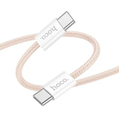 Obrázok produktu pre Rýchlonabíjací kábel HOCO dátový kábel typ C na typ C 60W X104 2m ružový