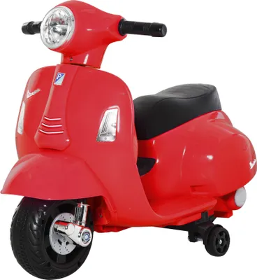 Produktbild von HOMCOM VESPA Elektromotorrad Kindermotorrad Elektrofahrzeuge 3 bis 6 Jahren Rot