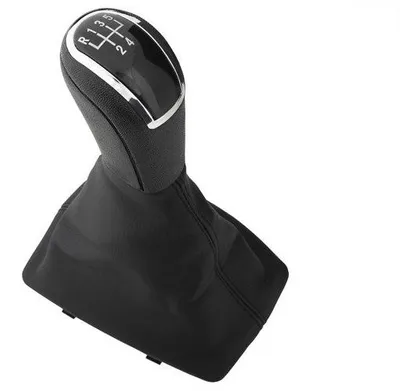 Produktbild von Audi A4 B8 07-15 SCHWARZER 5-GANG-Schaltknauf + SCHWARZE Schaltmanschetten