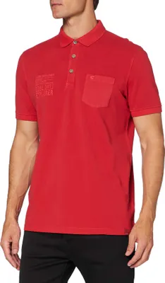 Produktbild von 25065 Camel Active, ,  kurzarm Polohemd Poloshirt, Pique, red, M