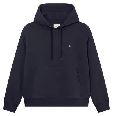 Productafbeelding van Gant Damen Shield Hoodie, donkerblauwe capuchontrui, maat XXL (EU)