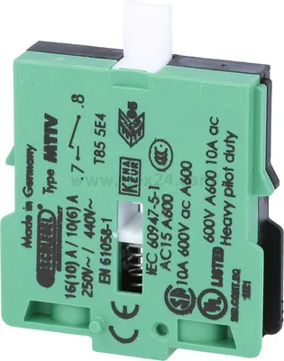 Immagine prodotto di Georg Schlegel Contatto a pulsante, 1S anticipato Contatto MT con attacco a vite, sezione 2,5 mm² - 1 pezzo