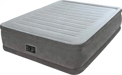 Produktbild von Intex 64414NP - Luftbett Queen Comfort Plush mit Pumpe 203 x 152 cm - Selbstaufblasend für 2 Personen