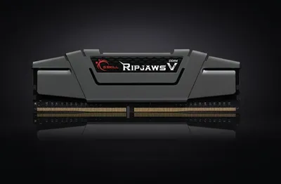 Produktbild von G.Skill Ripjaws V - DDR4 - 16 GB : 2 x 8 GB - DIMM 288-PIN - 3200 MHz / PC4-25600 - CL16 - 1.35 V - ungepuffert - nicht-ECC - gunmetal-grau (F4-3200C16D-16GVGB)
