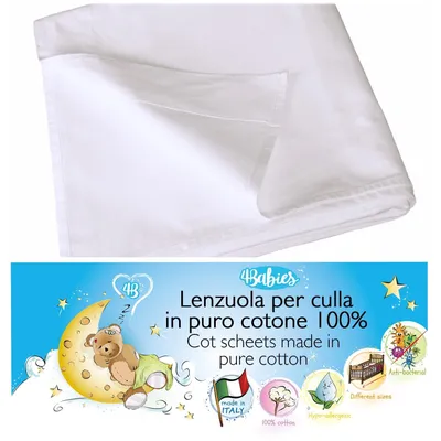 Imagen del producto de Sábana para cuna de algodón 100% natural