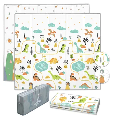Produktbild von Solidchoice – Faltbare Spielmatte, 120 x 180 cm, beidseitig verwendbar