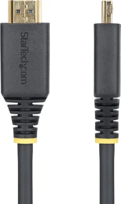 Obrázek produktu pro StarTech.com HDMI2-CABLE-GRIP-50C, 0,5 m, HDMI Typ A (standardní), HDMI Typ A (standardní), 18 Gbit/s, Audio Return Channel (ARC), Černá