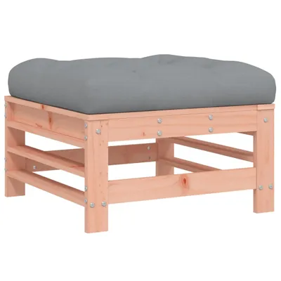 Image de vidaXL Tabouret de jardin avec coussin Bois massif Douglas