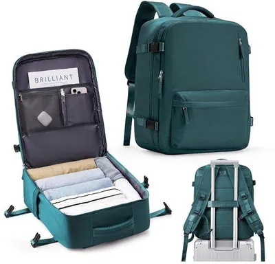 Image de Sac de voyage étanche pour avion, sac de cabine à placer sous le siège, 45 x 36 x 20 cm, sac de voyage pour ordinateurs portables de 15,6 pouces