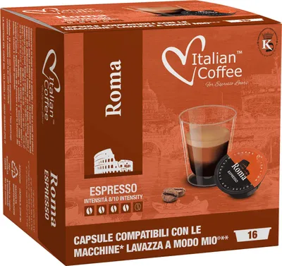 Zdjęcie produktu dla Roma Espresso kapsułki do Lavazza a Modo Mio - 16 kapsułek
