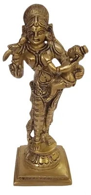 Messing-Idol Krishna Yashoda Damodar Leela, 15,2 cm