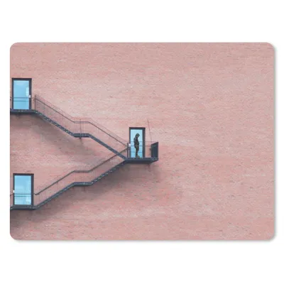 Produktbild von MuchoWow® Mauspad Mousepad Tür - Wand - Treppe - Architektur 23x19 cm - Mousepads - Maus Mat - Pad - Mausunterlage - Schreibtischunterlage - Mauspad