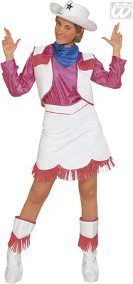 Produktbild von Cowgirl Kostüm M pink-weiss-blau
