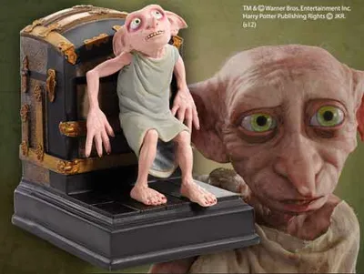 Produktbild von Noble Collection - Harry Potter Buchstütze Dobby 19 cm
