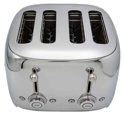 Image de Grille-pain 4 fentes 950w chromé - Smeg - TSF03SSEU - années 50