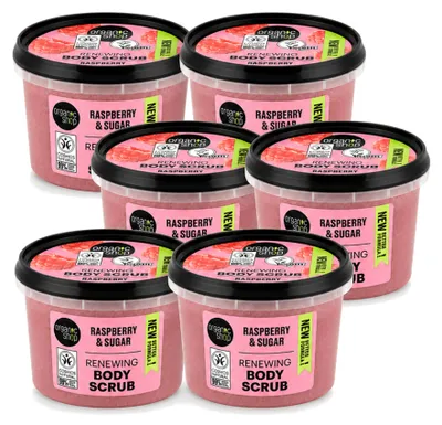 Produktbild von 6 x Organic Shop Bodyscrub Raspberry & Sugar - 250 ml - Vorteilspackung - 6 Stücke