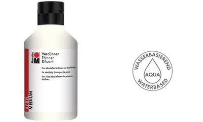 Produktbild von Marabu 12290013859, PolyurethanVerdünner, 250 l, Auf Wasserbasis, Farbe, 1 Stück(e)