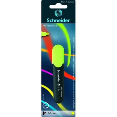 Produktbild von Schneider Textmarker Job gelb, Blisterkarte mit 1 Stück