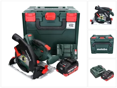 Zdjęcie produktu dla Metabo KS 18 LTX 57 Akumulatorowa pilarka tarczowa 18 V 165 mm + 1x akumulator 8,0 Ah + ładowarka + metaBOX