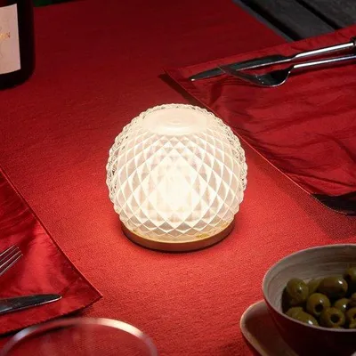 Productafbeelding van Oplaadbare Draadloze LED Tafellamp Dimbaar Kleurverandering met Afstandsbediening