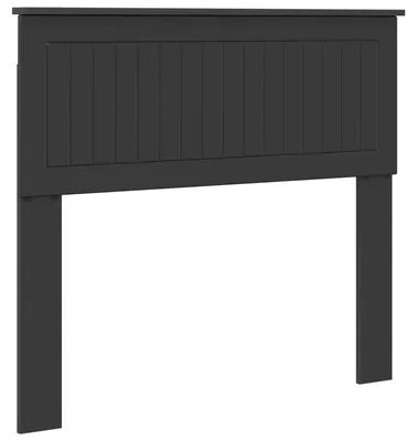 Image de vidaXL Tête de lit en bois d'ingénierie aspect chêne noir