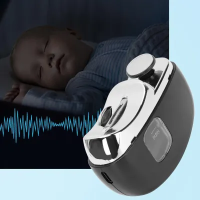 Zdjęcie produktu dla Elektryczny obcinacz do paznokci 2 w 1, cichy, USB, wydajna, przenośna szlifierka, automatyczny obcinacz do paznokci, czarny