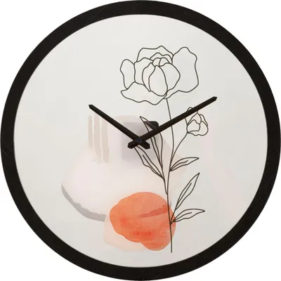 Produktbild von Mauro Ferretti Wanduhr Blume Ø 40x3,5 cm mehrfarbig mit Rosendesign