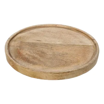Produktbild von Dekoteller Teller Mango Holz Dekobrett Untersetzer Schmuckteller Tablett Ø 25 cm