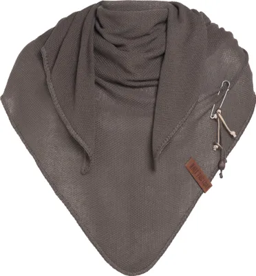 Produktbild von Knit Factory Lola Dreieckstuch - Taupe - 190x85 cm