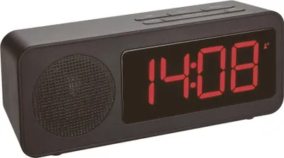 Obrázek produktu pro Digitální rádiem řízený budík TFA® 60.2546.01 TUNE černý plast