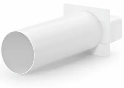 Immagine prodotto di Naber flow 125 raccordo a parete 2, bianco - Tecnologia di ventilazione