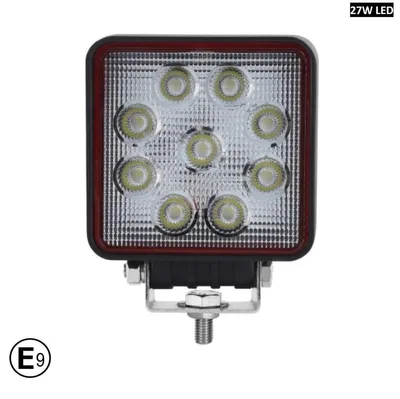 Zdjęcie produktu dla 10 cm, 27 W, bardzo wydajny kwadratowy reflektor PRO-LED / lampa halogenowa 12–24 V