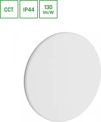 Produktbild von Spectrum LED Wandleuchte PIATTA 18W Außenleuchte 2350lm weiß IP44 rund CCT 3000-6000K