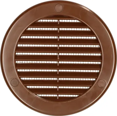 Immagine prodotto di Griglia di ventilazione rotonda KOTARBAU® ⌀ 125 mm marrone con zanzariera