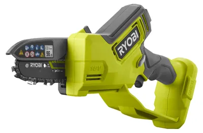 Immagine prodotto di RYOBI - 18V hand pruner - Brushless - 10 cm guide - 6 m/s - tool-free tensioner - sold without battery or charger - RY18PSX10A-0