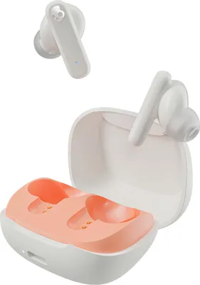 Immagine prodotto di Skullcandy Smokin' Buds, True Wireless Stereo (TWS), 20 - 20000 Hz, chiamate/musica, 40,59 g, cuffie, arancione, bianco