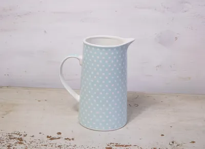 Produktbild von Krug Wasserkrug Steinzeug blau 1 Liter Landhausstil