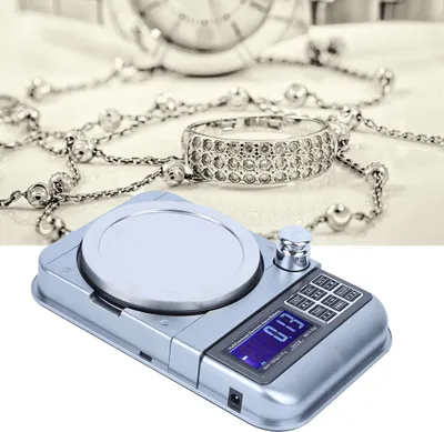 Obrázek produktu pro 1000g/0,01g Šperky Scale Elektronický kvantitativní alarm Přenosné baterie nabíjení Scale