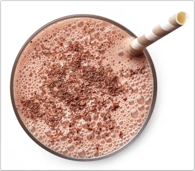 Produktbild von Spritzschutz Herdabdeckplatte Schneidebrett aus Glas Schokoladenmilchshake 1-Teilig (60x52cm)