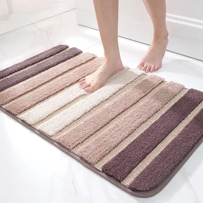 Productafbeelding van Microvezel badmat, 50x80 cm, zacht en absorberend, met antislip