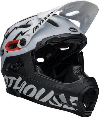 Produktbild von Bell SUPER DH Spherical Fahrradhelm matte/gloss black/white fasth. S Schwarz