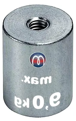 Produktbild von Neodym Haltemagnet mit Innengewinde und Stabgreifer - Durchmesser von Ø 6 bis Ø 63 mm