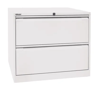 Produktbild von Bisley Hängeregistratur Schrank - 2 Schübe - Farbe: Verkehrsweiß