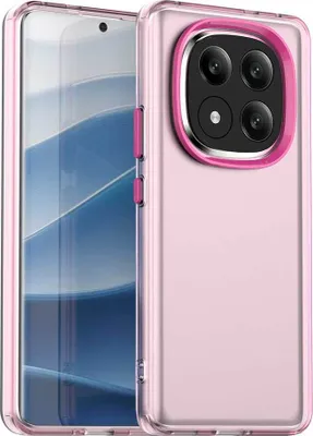 Produktbild von Handyhülle für Xiaomi Redmi Note 14 Pro+ 5G Schlank Durchscheinend Matt Stoßfest Schutzhülle Rot
