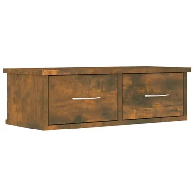 Obrázek produktu pro vidaXL Nástěnná skříňka Smoked Oak 60x26x18,5 cm Materiál dřeva