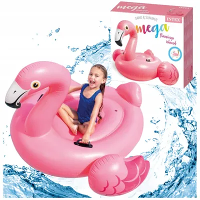 Produktbild von Intex Luftmatratze Flamingo 142x137 cm mit Griffen