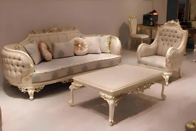 Produktbild von -Modernes Sofa Set trendigen Polstermöbeln bequemen Sessel und Couchtisch