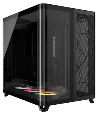 Produktbild von Corsair AIR 5400 RS-R ARGB, Midi Tower, PC, Schwarz, ATX, EATX, micro ATX, Mini-ITX, Stahl, Gehärtetes Glas, Gaming